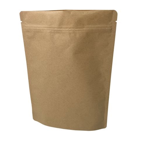 Stand-Up Resealable Kraft Paper Pouch Bags 260x190mm (Qty:100) - dimensions