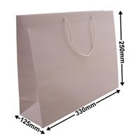 White Boutique Small Gloss Bag 250 x 330 Pack of 50