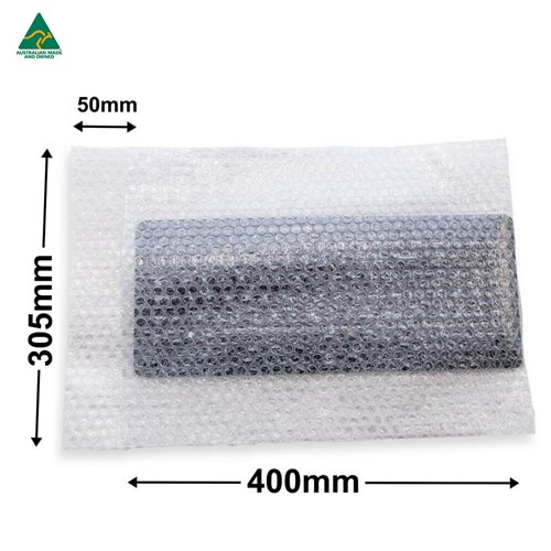 Bubblewrap Bags with Flap 305x400mm (Qty:200) - dimensions