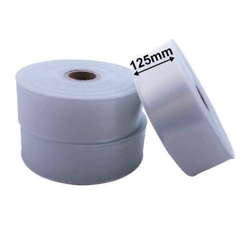 125mm Wide Tube - 100µm 10kg Roll - dimensions