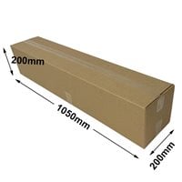 Brown Cardboard Cartons 1050x200x200mm (Qty:25)