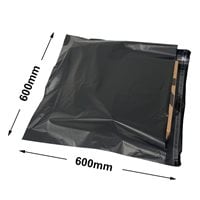 Black Courier Air Bags 600x600mm 100% Recycled (Qty:100)