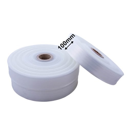 100mm Wide Tube - 50µm 10kg Roll - dimensions