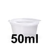 50ml sauce cup with hinged lid