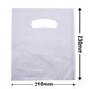 X Small Plastic Carry Bag White 210 x 230