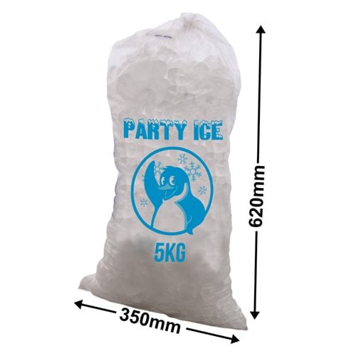 5kg Ice Bags 350x620mm (Qty:1000) - dimensions