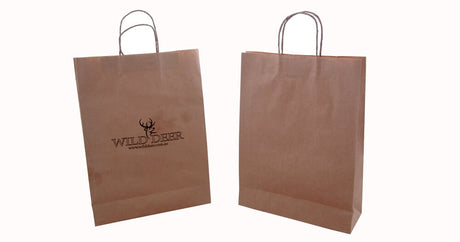 1 Colour 1 Side Brown Paper Bags