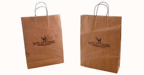 1 Colour 2 Sides Brown Paper Bags