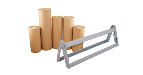 Brown kraft Paper rolls and dispensers