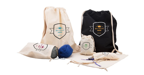 2 Colours 2 Sides Printed Drawstring Bags