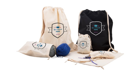 3 Colours 1 Side Printed Drawstring Bags