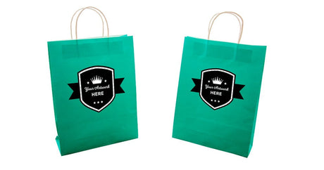 2 Colours 2 Sides Colour Printed Paper Bags