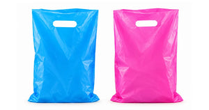 Carry bags with die cut handle