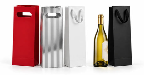 Matte laminated paper wine bags