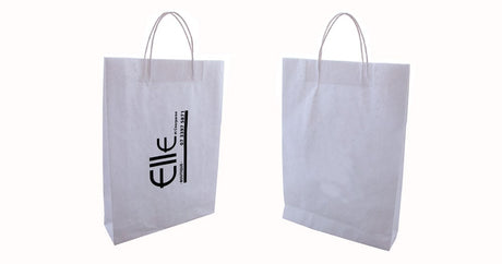 White Paper Bags Printed 1 Colour Australia