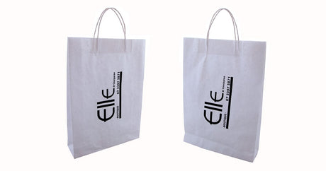 1 Colour 2 Sides White Paper Bags