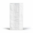 white paper bread bags 200x400mm & 110mm gusset, front view