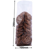 Cellophane Bags 100x290mm + 50mm Side Gusset (Qty:1000)