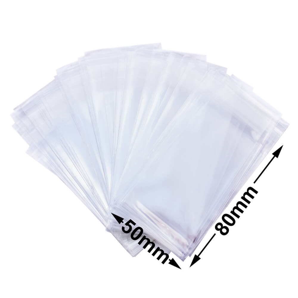 BOPP Peel & Seal Bags + Tape 50x80mm 35µm (Qty:2000)
