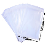 BOPP Peel & Seal Bags + Tape 130x90mm 35µm (Qty:1000)
