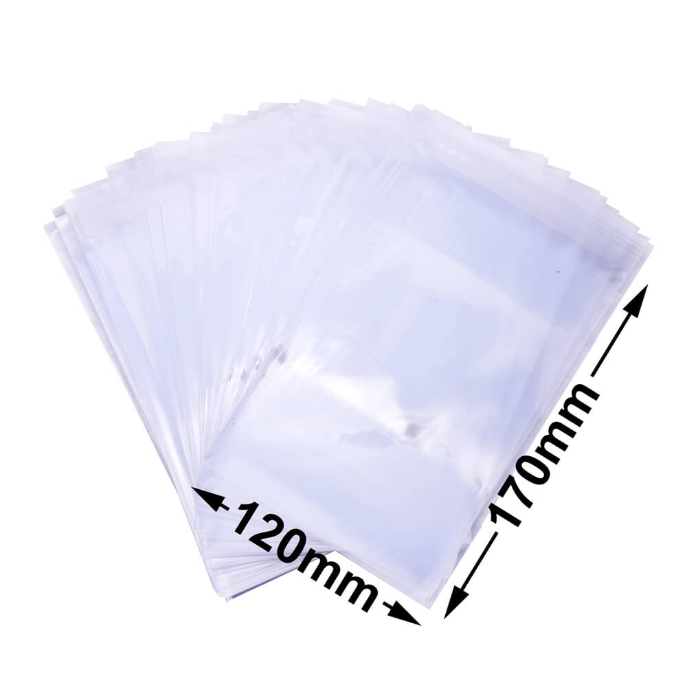 BOPP Peel & Seal Bags + Tape 170x120mm 35µm (Qty:1000)