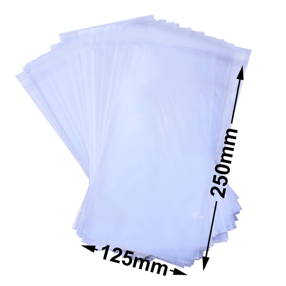 BOPP Peel & Seal Bags + Tape 250x125mm 35µm (Qty:1000)