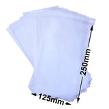 BOPP Peel & Seal Bags + Tape 250x125mm 35µm (Qty:1000)