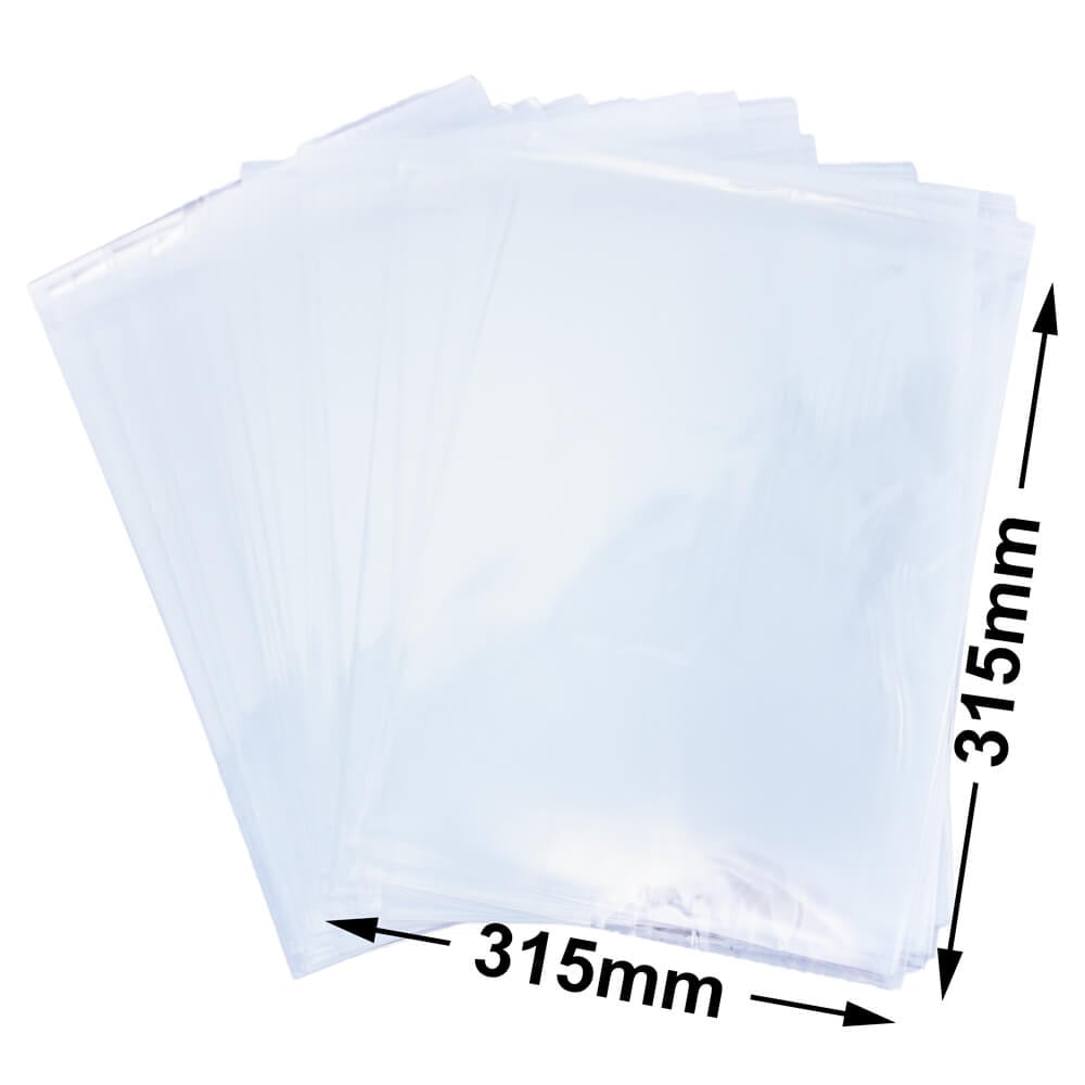 BOPP Peel & Seal Bags + Tape 315x315mm 35µm (Qty:1000)