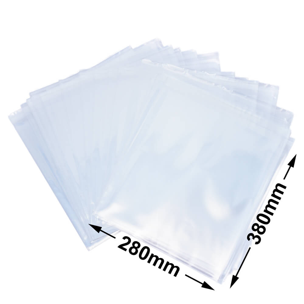 BOPP Peel & Seal Bags + Tape 380x280mm 35µm (Qty:1000)
