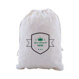 Custom Print Large Calico Carry Bags 2 Colours 2 Sides 400x300mm