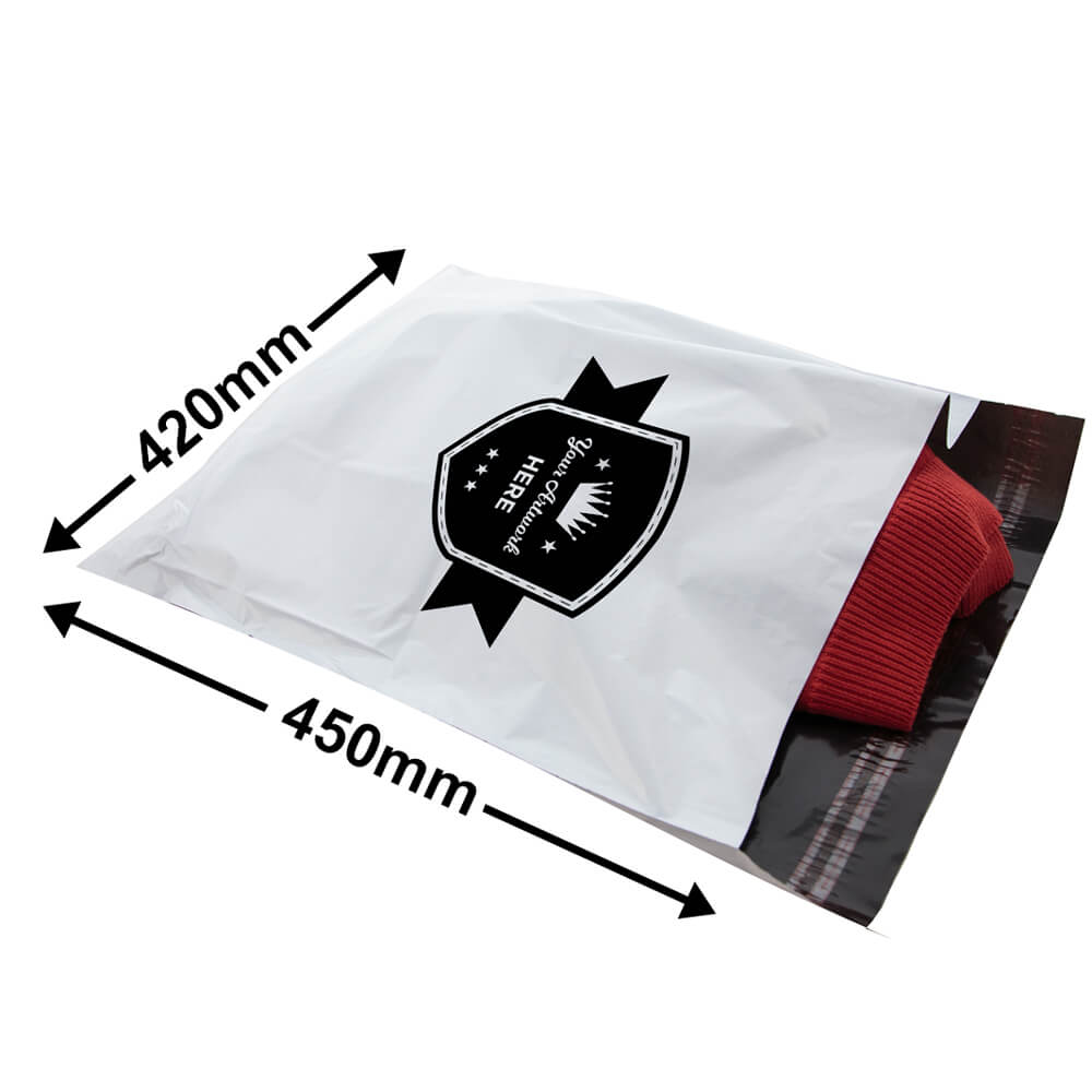 Custom Printed Tamper-proof Courier Bags 450x420mm 1 Colour 1 Side