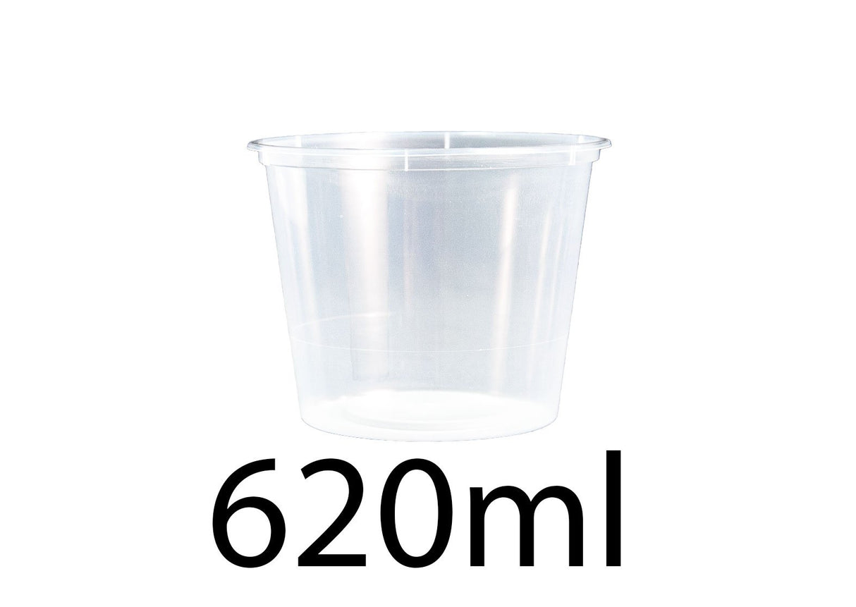 Chanrol clear 620ml round (C25)