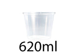 Chanrol clear 620ml round (C25)