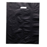Large Black Plastic Carry Bags 415x530mm (Qty:100)