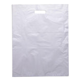 Large White Plastic Carry Bags 415x530mm (Qty:100)