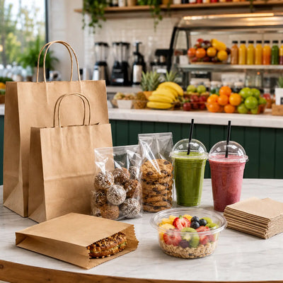Packaging for juice bars and smoothie shops