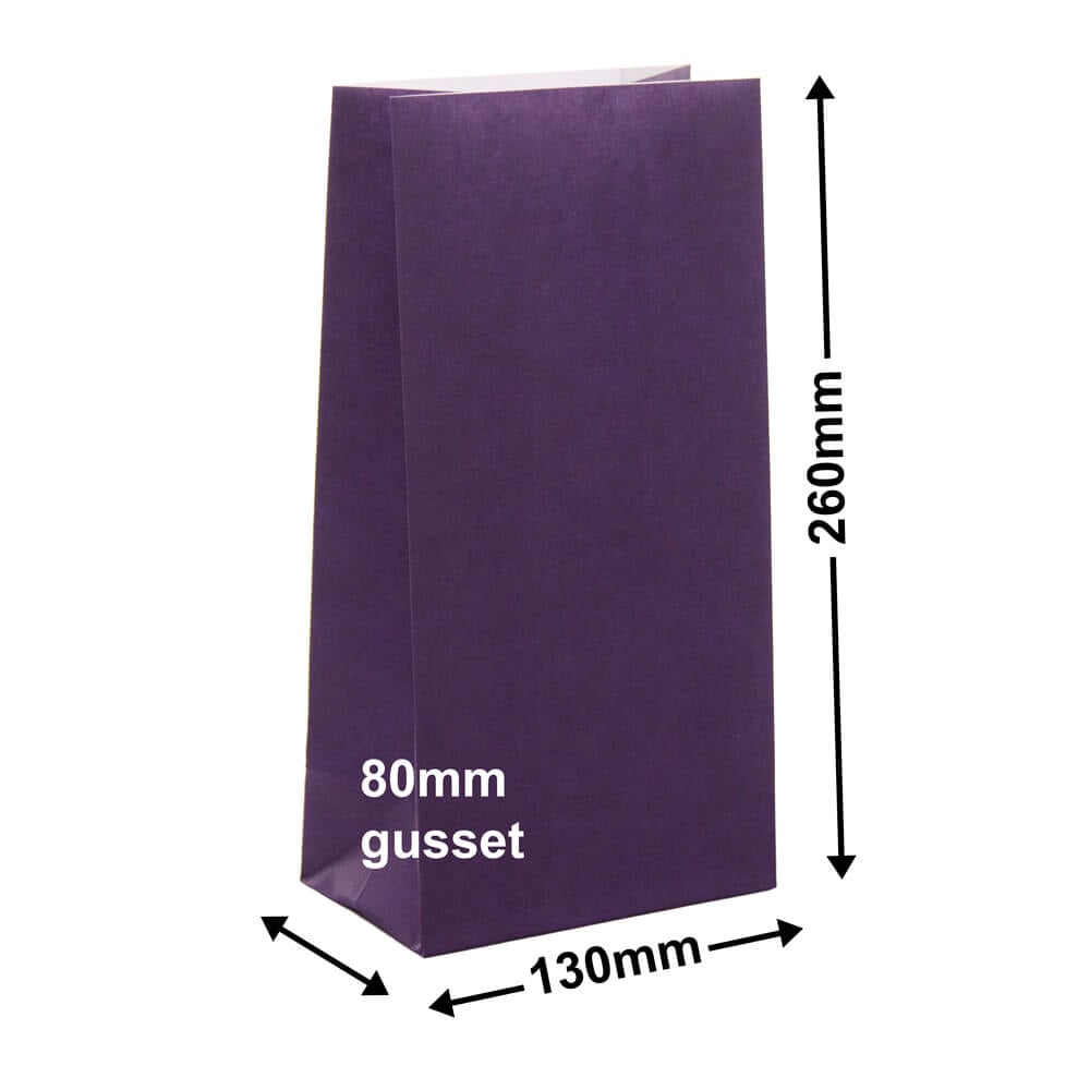 Paper Gift Bags Purple 130x260+80 no handles