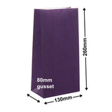 Paper Gift Bags Purple 130x260+80 no handles