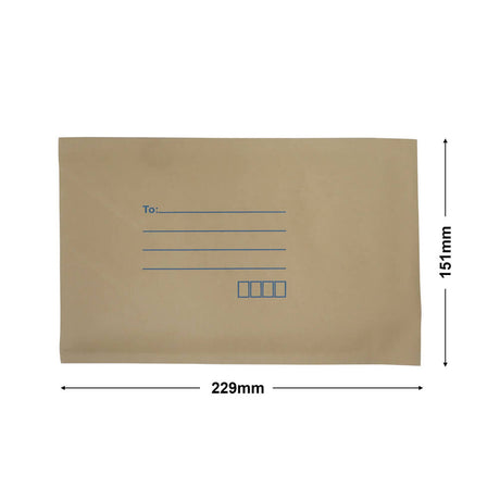 Brown Paper Mailer Bags Bubblewrap Interior 151x229mm (Qty:300)