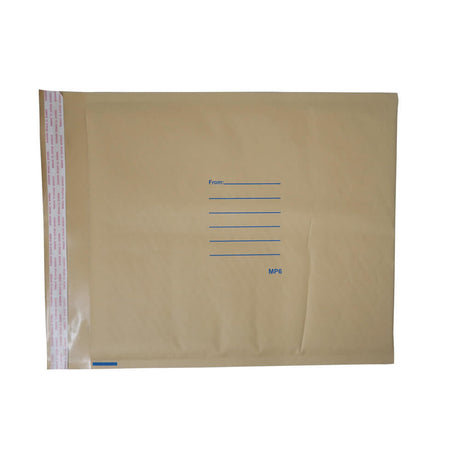Brown Paper Mailer Bags Bubblewrap Interior 317x381mm (Qty:100)