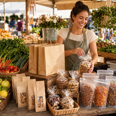 Packaging for markets and stalls