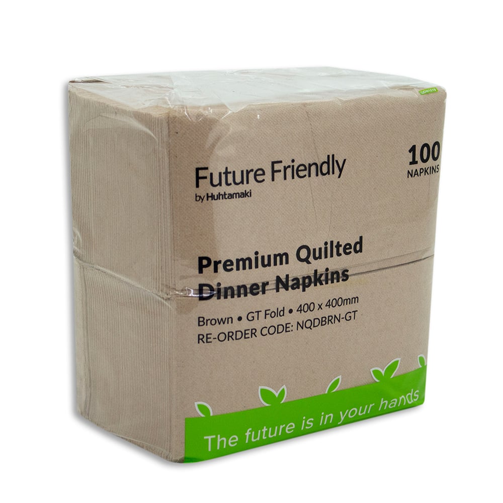 Brown Quilted napkin GT Fold