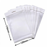 Hangsell Bags with White Headers 170x120mm 35µm (Qty:100)