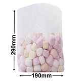 Polypropylene Display Bags 290x190mm + 100mm Gusset 30µm (Qty:1000)