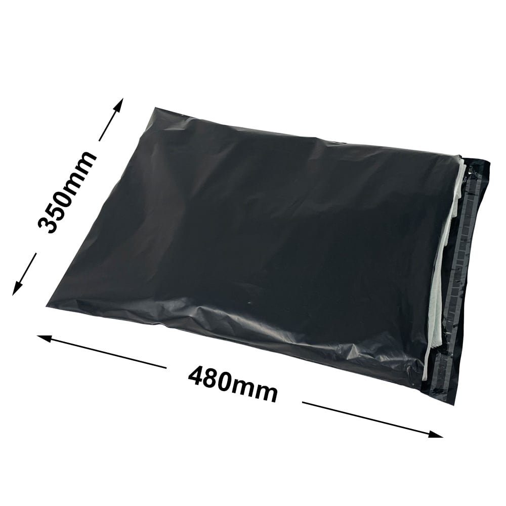 Black Courier Air Bags 350x480mm 100% Recycled (Qty:100)