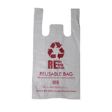 QLD Compliant Small White Singlet Checkout Bags 200x400mm (Qty:1500)