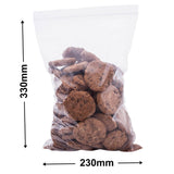 Resealable Press Seal Bags 230x330mm 75µm (Qty:1000)