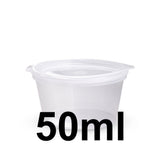 50ml sauce cup with hinged lid