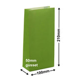 Paper Gift Bags Lime 100x210+50 - no handles