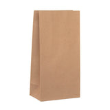 Brown Paper Grocery Bags Size 2 130x260mm & 80mm Gusset (Qty:500)